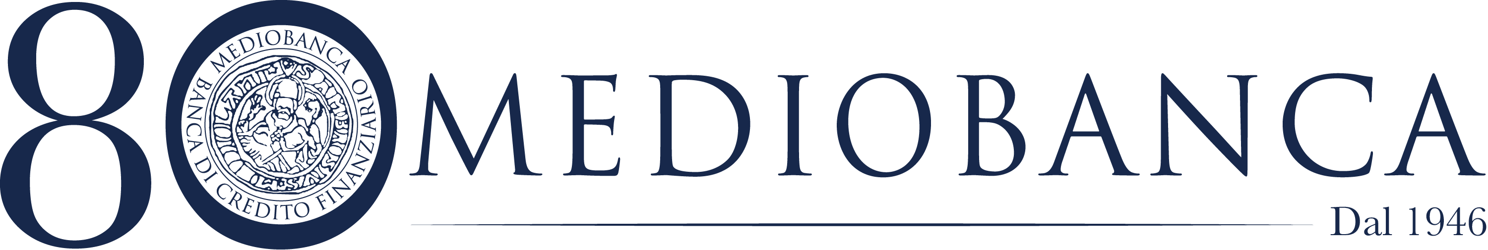 Logo 80 years mediobanca