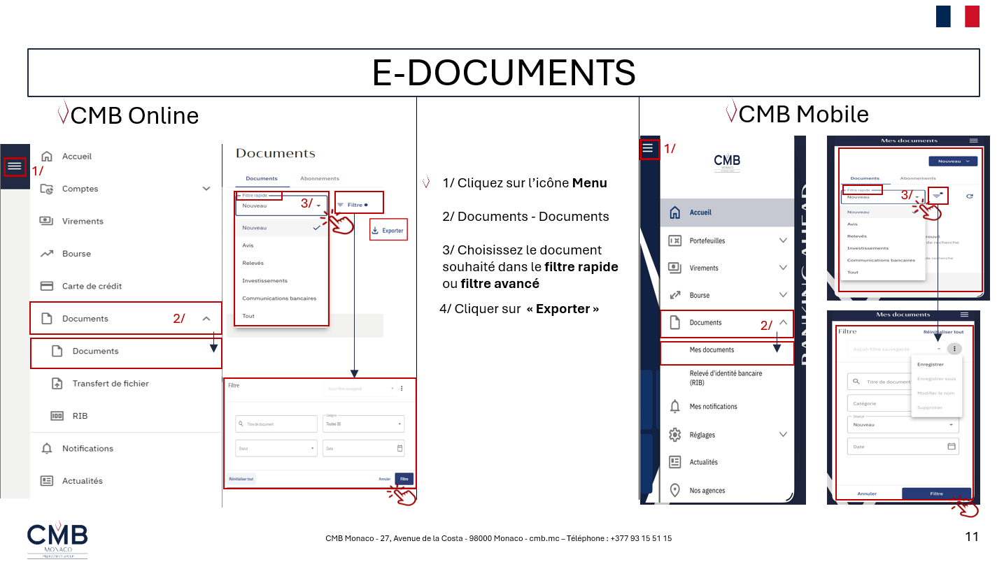 document ebanking
